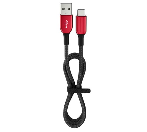 15 Watt 3A Usb-A To Type-C 1.2M Hızlı Şarj Kablosu Kırmızı FC36