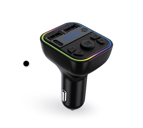 FM Transmitter Müzik Oynatıcı Kablosuz Bağlantı + Araç Şarjı RGB Type-C AFT12