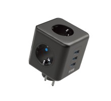 3 Priz 3XUSB 10A 2500W Termal Akım Korumalı Priz TGFTR09