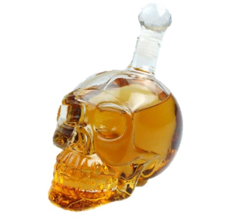 1000 ml Crystal Head Kuru Kafa İçki Şişesi