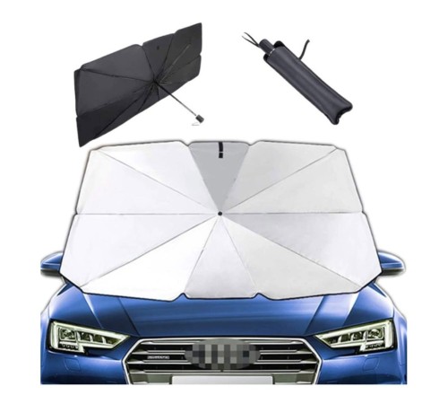 Araba Güneş Gölge Koruyucu Şemsiye Oto Ön Cam Güneşlik 145x 79 Cm