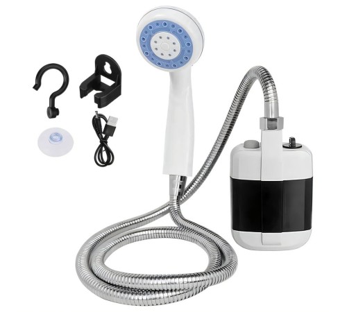 Taşınabilir Şarjlı Seyyar Duş Seti Pompa - Hortum - Duş Başlığı