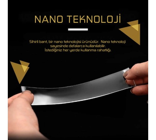 Çift Taraflı Nano Teknolojili Süper güçlü Bant 5 Metre