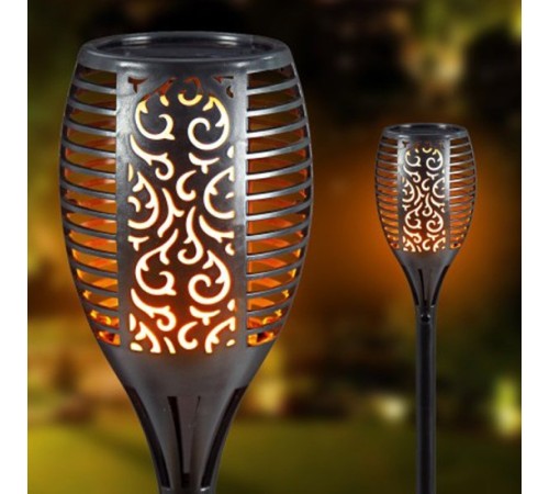 Alev Efektli Solar Bahçe Lambası (51 cm)