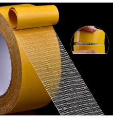 Geniş 10 Metre * 5 Cm Çift taraflı Süper Güçlü Yapışkan Yapıştırıcı Bant Isıya Dayanıklı