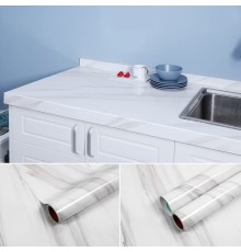 Açık Mermer Desenli Yapışkanlı Kaplama Kağıdı Büyük Boy 5 Metre