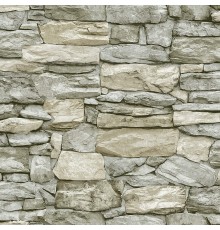 Kale Taş Duvar Desenli Kendinden Yapışkanlı 3D Duvar Raf Kapı Kaplama Kağıdı 5 Metre 60 Cm