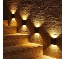 Tekli Yeni Model Solar Çift Taraflı Duvar Lambası Güneş Enerjili Aydınlatma Dekorasyon Aplik Işık