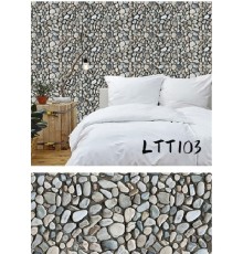 Çakıl Taşı Desenli Yapışkanlı Kaplama Kağıdı Büyük Boy 3 Metre