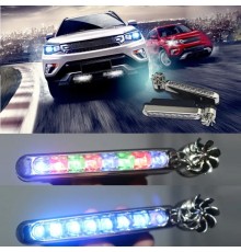 Rgb Rüzgar Enerjisi İle Çalişan Oto Led Çakar Lamba 2 Li Set