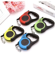 3 Mt Kemik Desen Makaralı Tasma Köpek Gezdirme Tasması Kayış Yeşik