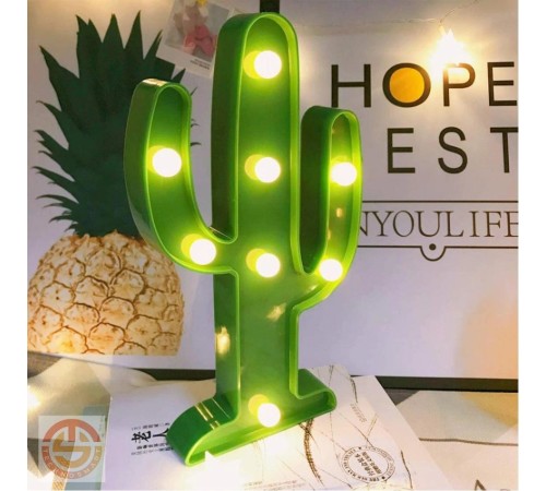Dekoratif Led Kaktüs Gece Lambası Masa Duvar Gece Aydınlatma Lambası