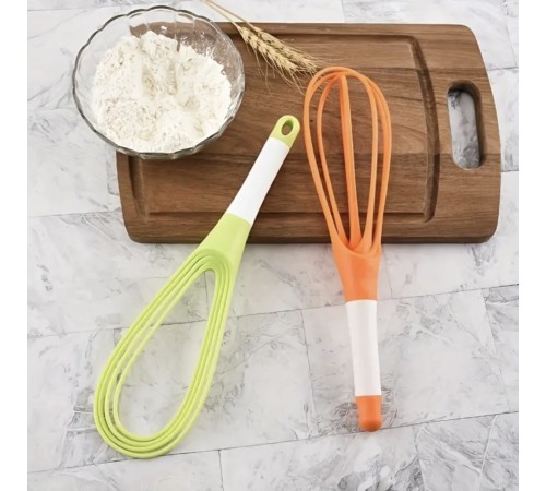 Silikon Saplı 2 İşlevli Çırpıcı Balon Ve Düz 1 Adet