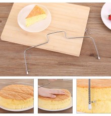 Paslanmaz Çelik Ayarlanabilir Pasta Dilimleyici – Çok Amaçlı Kesme Teli