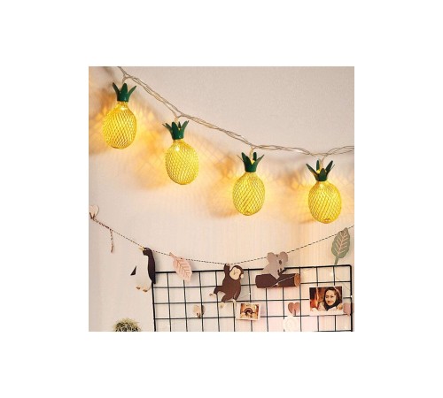 Dekoratif 3D Ananas Ampüllü Led Aydınlatma 10 Ledli