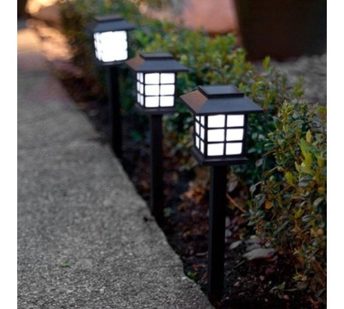 6 Lı Sokak Lamba Tasarımlı Solar Bahçe Lambası