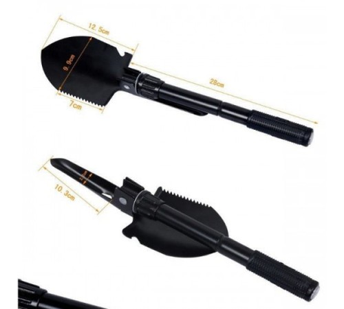 Pusulası Katlanır Portatif Kazma Kürek Seti