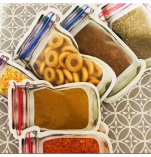 Küçük Boy Kilitli Saklama Poşedi - Kavanoz Görünümlü Kilitli Poşet 3 Adet