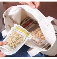 Büyük Boy Kilitli Saklama Poşedi - Kavanoz Görünümlü Kilitli Poşet 3 Adet