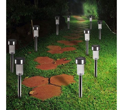 Güneş Enerjili Bahçe Lambası Solar Aydınlatma (10 Adet)