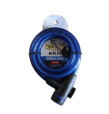 Yuma YM- 734 150cm Mavi Bisiklet Kilidi