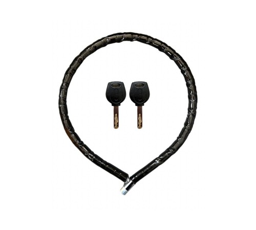 Motorsiklet Kilidi Anahtarlı Körüklü Siyah 120 Cm x 22 Mm YM-752