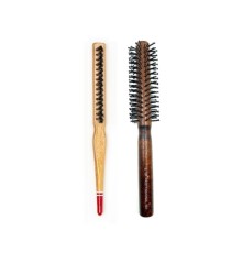 503 - 690 Profesyonel Yanmaz Set Topuz Saç Fırçası 2 li Set