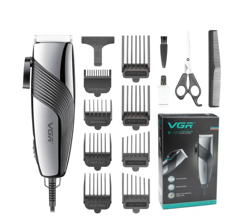 Elektrikli Profesyonel Ayarlanabilir Güç Özellikli Tam Takım Tıraş Makinesi V-121