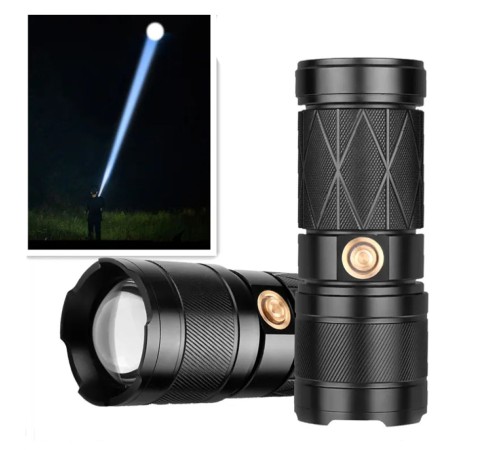 Powerbank Özellikli Zoomlu Led El Feneri Model 201