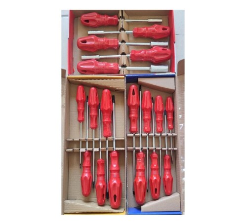 18 Parça Lokma - Torx - Düz ve Yıldız Tornavida Seti Takımı