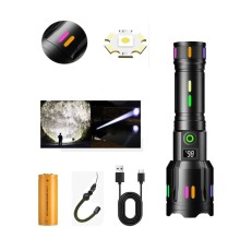 Profesyonel Zoomlu 50W Şarjlı Powerbank Avcı Polis El Feneri PS-9885