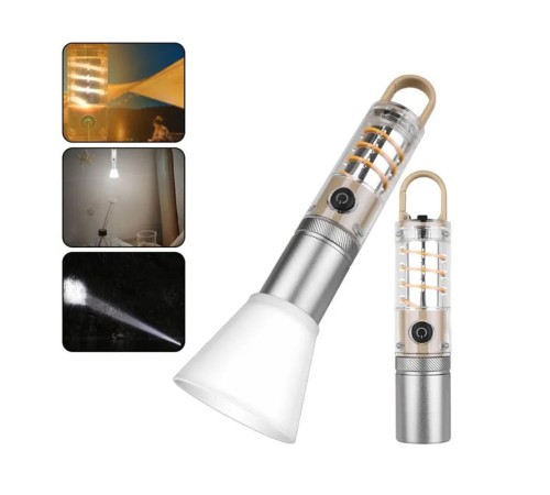 10W Zoomlu Led Powerbank Özellikli Şarjlı Kamp El Feneri PS-8915