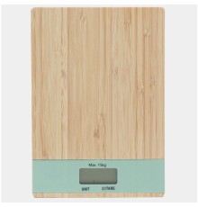 Ahşap Lüks Dijital Ekranlı Hassas Elektronik Mutfak Terazisi 15 Kg 1 Gr