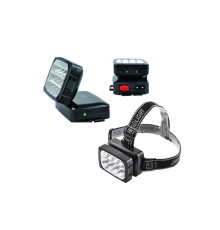 12 Ledli Şarjlı Kafa Lambası Power Ledli Kafa Feneri Tepe Lambası