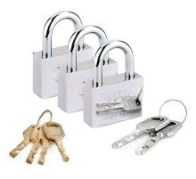 Tek Anahtarla Açılan Paslanmaz Çelik Asma Kilit 6 Lü Set