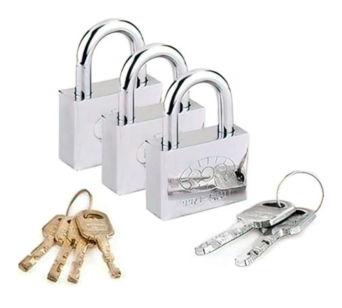 Tek Anahtarla Açılan Paslanmaz Çelik Asma Kilit 10 Lü Set