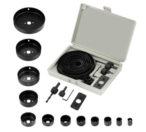 16 Parça Panç Seti Ağaç Kesme Testere Matkap Ucu Takımı Alçıpan Tavan Kesme