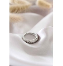 Gümüş Renk Ayarlamalı Burgu Kadın Yüzük - TJ-BYK1504