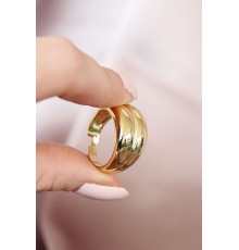 Metal Gold Renk Ayarlamalı Kadın Yüzük - TJ-BYK1549