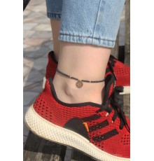 Metal Aksesuarlı Boncuklu Halhal - TJ-HH1252