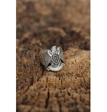 Ayarlanabilir Selçuklu Kartalı Arma Erkek Yüzük - TJ-EY344