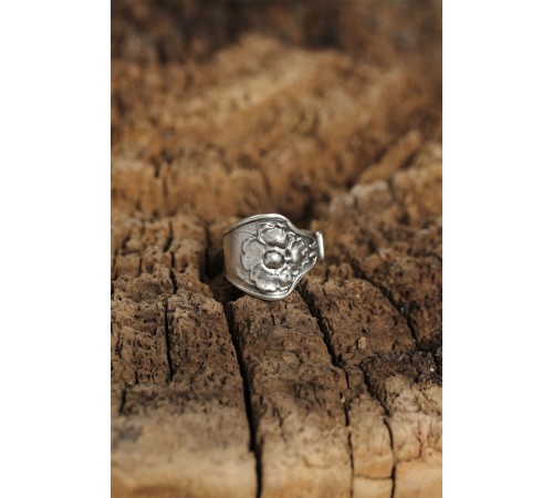 Otantik Çiçek Tasarımlı Ayarlamalı Kadın Yüzük - TJ-BYK1976