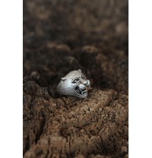 Kaplan Tasarımlı Ayarlamalı Erkek Yüzük - TJ-EY362