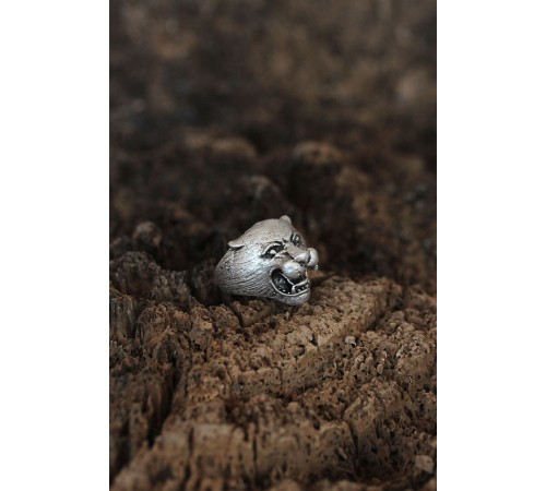 Kaplan Tasarımlı Ayarlamalı Erkek Yüzük - TJ-EY362