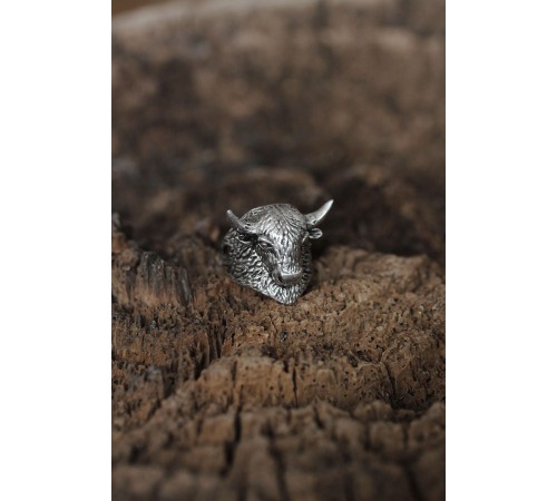 Ayarlanabilir Bufalo Tasarımlı Erkek Yüzük - TJ-EY400