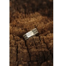 Yazılı Ayarlanabilir Erkek Yüzük - TJ-EY411