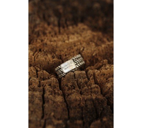 Yazılı Ayarlanabilir Erkek Yüzük - TJ-EY411