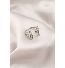 Gümüş Renk Metal Model Kadın Yüzük - TJ-BYK2190