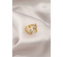 Gold Renk Metal Model Kadın Yüzük - TJ-BYK2191