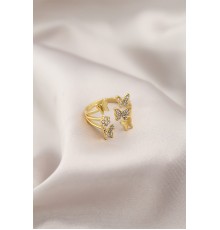 Gold Renk Metal Model Kadın Yüzük - TJ-BYK2191